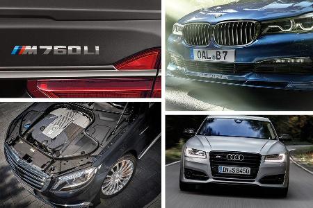 Teaser BMW M760Li, Mercedes-AMG S 65, Alpina B7, Audi S8 plus Teaser BMW M760Li, Mercedes-AMG S 65, Alpina B7, Audi S8 plus