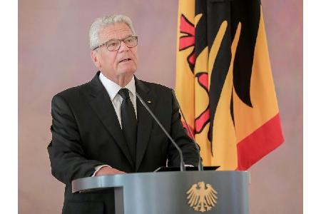 Bundespräsident Gauck leidet mit deutschen Handballern Bundespräsident Gauck leidet mit deutschen Handballern