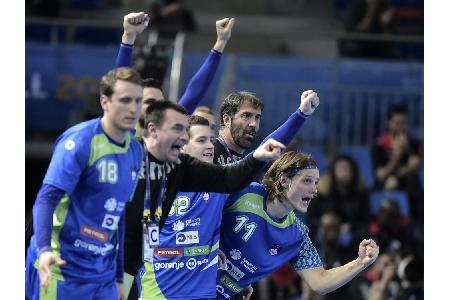 Handball-WM: Slowenien nach drittem Sieg im Achtelfinale Handball-WM: Slowenien nach drittem Sieg im Achtelfinale