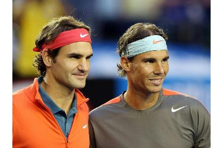 Vor dem Finale der Australian Open: Roger Federer und Rafael Nadal im Vergleich Vor dem Finale der Australian Open: Roger Federer und Rafael Nadal im Vergleich