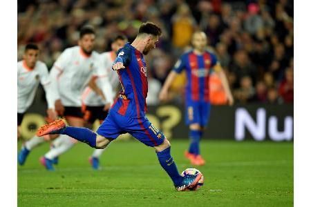 Messi hält Barcelona im Titelrennen Messi hält Barcelona im Titelrennen