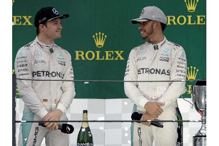 Hamilton mit Spitze gegen Rosberg: Hamilton mit Spitze gegen Rosberg: