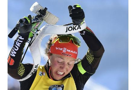 Biathletin Dahlmeier gewinnt Weltcup-Sprint in Pyeongchang Biathletin Dahlmeier gewinnt Weltcup-Sprint in Pyeongchang