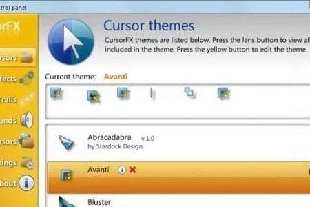 CursorFX von Stardocks bietet Ihnen neue Designs für Ihren Cursor. Viele im Web erhältliche Pakete erweitern das Tool.