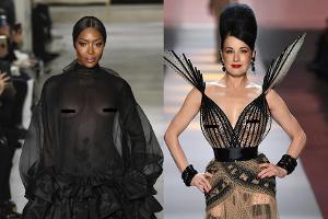 Naomi Campbell und Dita Von Teese lassen tief blicken