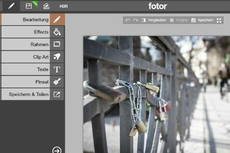 Platz 3 - Fotor: Ansprechende Oberfläche, bietet viele Effekte und sogar eine HDR-Funktion. Grundkorrekturen sind einfach mö...