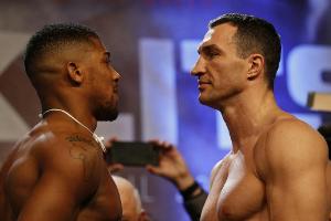 Joshua über vier kg schwerer als Klitschko