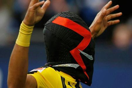 Kicker: Geldstrafe für Aubameyang nach Masken-Jubel Kicker: Geldstrafe für Aubameyang nach Masken-Jubel