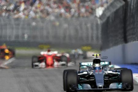Formel 1: Bottas gewinnt in Russland vor Vettel Formel 1: Bottas gewinnt in Russland vor Vettel