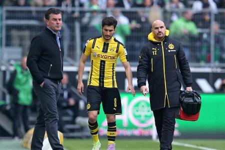 Dortmunds Sahin fällt mit Sprunggelenksverletzung aus Dortmunds Sahin fällt mit Sprunggelenksverletzung aus