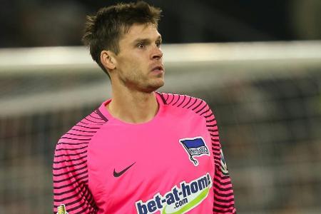 Hertha verlängert mit Ersatz-Torwart Kraft Hertha verlängert mit Ersatz-Torwart Kraft