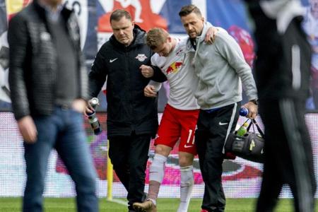 Schwere Prellung bei Leipzigs Stürmer Timo Werner Schwere Prellung bei Leipzigs Stürmer Timo Werner