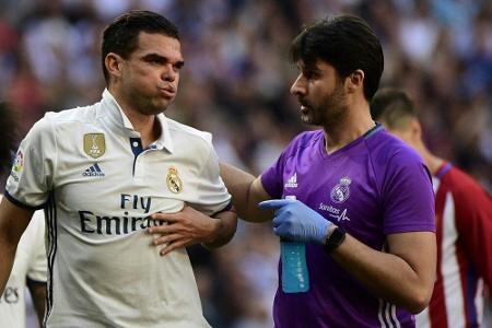 Real ohne EM-Champion gegen Bayern: Doppelter Rippenbruch bei Pepe Real ohne EM-Champion gegen Bayern: Doppelter Rippenbruch bei Pepe