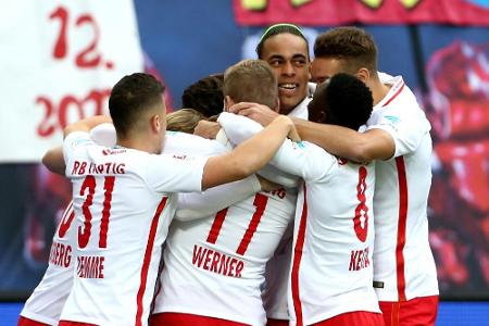 Leipzig macht in Unterzahl Sieg perfekt Leipzig macht in Unterzahl Sieg perfekt