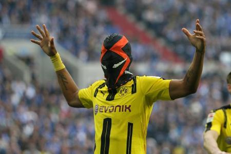 Maskenmann des Tages: Pierre-Emerick Aubameyang (Borussia Dortmund) Maskenmann des Tages: Pierre-Emerick Aubameyang (Borussia Dortmund)