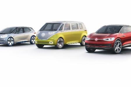 VW I.D. Elektroauto-Familie wächst weiter VW I.D. Elektroauto-Familie wächst weiter
