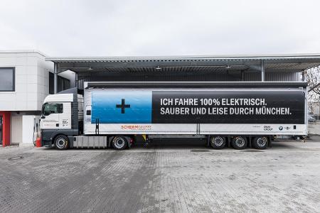 Elektro-LKWs für BMW in München unterwegs Elektro-LKWs für BMW in München unterwegs