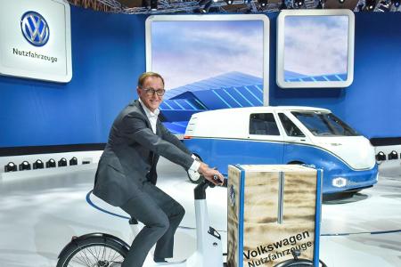 VW mit breiter E-Palette auf der IAA Nutzfahrzeuge VW mit breiter E-Palette auf der IAA Nutzfahrzeuge