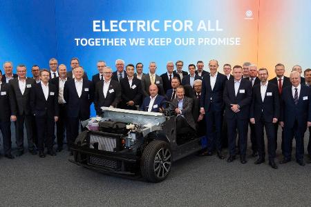Volkswagen bereitet Produktion des E-Autos ID. vor Volkswagen bereitet Produktion des E-Autos ID. vor