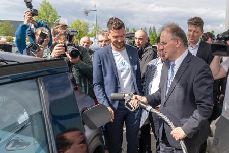 Halle hat eine Wasserstofftankstelle Halle hat eine Wasserstofftankstelle