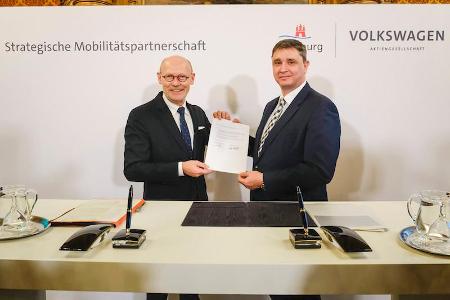 Hamburg und VW: Mobilitätspartnerschaft bekräftigt Hamburg und VW: Mobilitätspartnerschaft bekräftigt