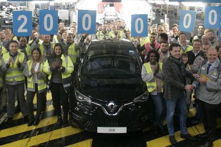 Renault Zoe Jubiläum in Flins Renault Zoe Jubiläum in Flins