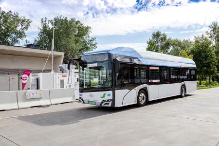 Wien testet Wasserstoffbus von Solaris Wien testet Wasserstoffbus von Solaris