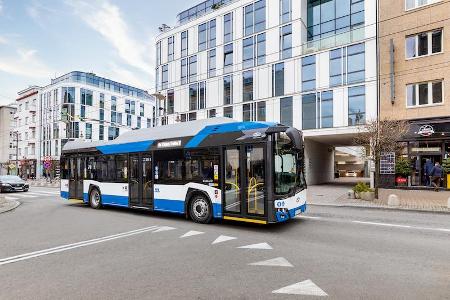 Solingen erhält 16 Solaris-Oberleitungs-Busse Solingen erhält 16 Solaris-Oberleitungs-Busse
