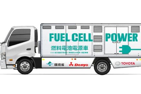 Toyotas Brennstoffzellen-Lkw als Stromlieferant Toyotas Brennstoffzellen-Lkw als Stromlieferant