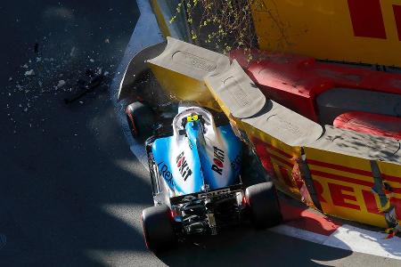 Kubica-Crash in Baku: Ob 21G oder 18G Kubica-Crash in Baku: Ob 21G oder 18G