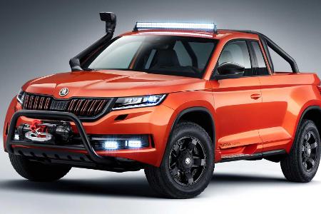 Der Skoda Mountiaq ist ein Kodiaq-Pickup mit Haken