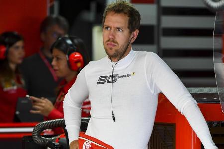 Sebastian Vettel konnte keine einzige gezeitete Runde fahren Sebastian Vettel konnte keine einzige gezeitete Runde fahren