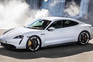 Porsche Taycan im Vergleich mit Porsche Panamera und Tesla Model S
