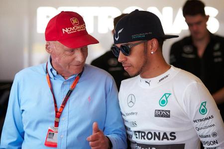 Niki Lauda hat in Lewis Hamiltons Planung eine wichtige Rolle gespielt Niki Lauda hat in Lewis Hamiltons Planung eine wichtige Rolle gespielt