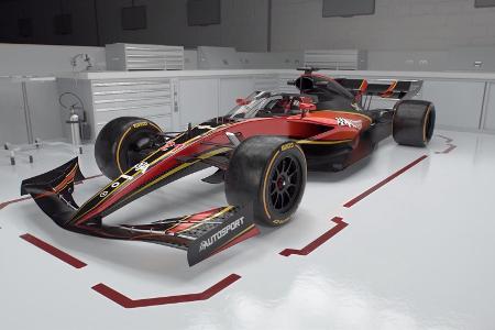 Aufnahmen aus dem Windkanal: Formel 1 zeigt neues Auto für 2021 Aufnahmen aus dem Windkanal: Formel 1 zeigt neues Auto für 2021