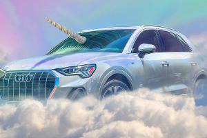 Qnicorn! Audi hat ein Q3-Einhorn für Halloween gebaut