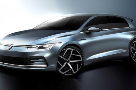 VW Golf 8: Erste offizielle Skizzen