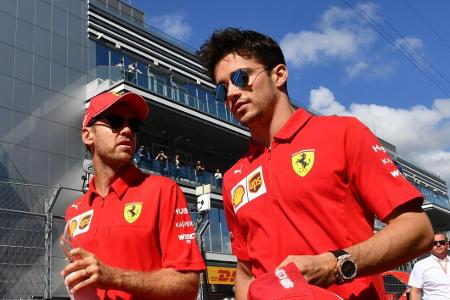 Die beiden Ferrari-Piloten mit Nummer-eins-Anspruch: Vettel und Leclerc Die beiden Ferrari-Piloten mit Nummer-eins-Anspruch: Vettel und Leclerc