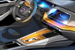 Neuer Skoda Octavia (2020): Erste Designskizzen vom Cockpit