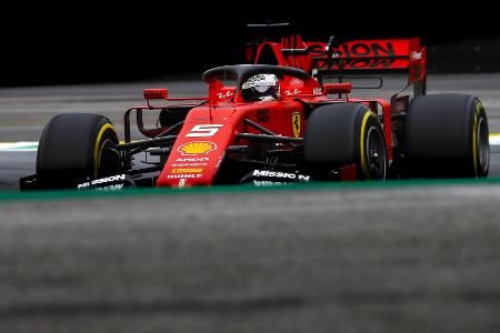 Sebastian Vettel sicherte sich die Bestzeit am Freitag in Interlagos, Sao Paulo Sebastian Vettel sicherte sich die Bestzeit am Freitag in Interlagos, Sao Paulo