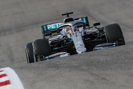Lewis Hamilton hat im ersten Freien Training in Austin Bestzeit erzielt Lewis Hamilton hat im ersten Freien Training in Austin Bestzeit erzielt