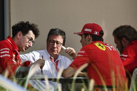 Ferraris mächtige Männer: Mattia Binotto, Louis Camilleri und Gino Rosato Ferraris mächtige Männer: Mattia Binotto, Louis Camilleri und Gino Rosato