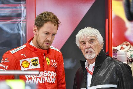 Sebastian Vettel und Bernie Ecclestone sind seit vielen Jahren enge Vertraute Sebastian Vettel und Bernie Ecclestone sind seit vielen Jahren enge Vertraute