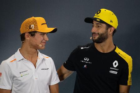 2021 Teamkollegen bei McLaren-Mercedes: Lando Norris, Daniel Ricciardo 2021 Teamkollegen bei McLaren-Mercedes: Lando Norris, Daniel Ricciardo
