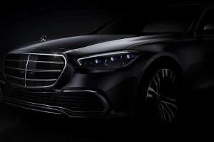 Mercedes S-Klasse W223 (2020): Front-Design in offiziellem Teaser enthüllt
