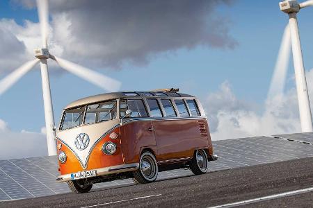 VW e-Bulli: T1 Samba-Bus von 1966 mit modernem Elektroantrieb