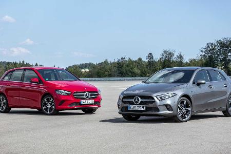 Mercedes A 250 e und B 250 e: Kompakt-Stromer