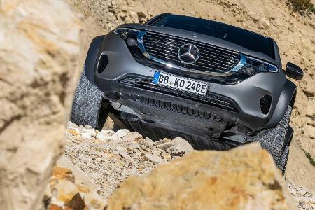 Mercedes EQC 4x4²: Elektroauto als Gelände-Tier mit Portalachsen