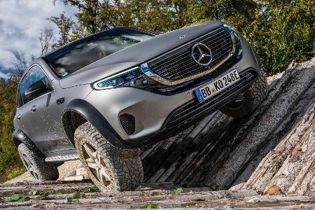 Mercedes EQC 4x4²: Elektroauto als Gelände-Tier mit Portalachsen