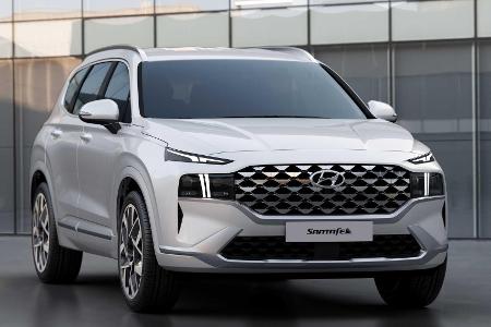 Hyundai Santa Fe Facelift (2020): Details zu Hybrid, Plug-in-Hybrid und Diesel Hyundai Santa Fe Facelift (2020): Details zu Hybrid, Plug-in-Hybrid und Diesel